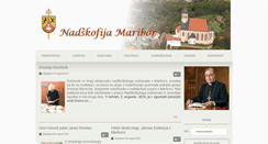 Desktop Screenshot of nadskofija-maribor.si