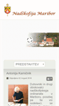 Mobile Screenshot of nadskofija-maribor.si